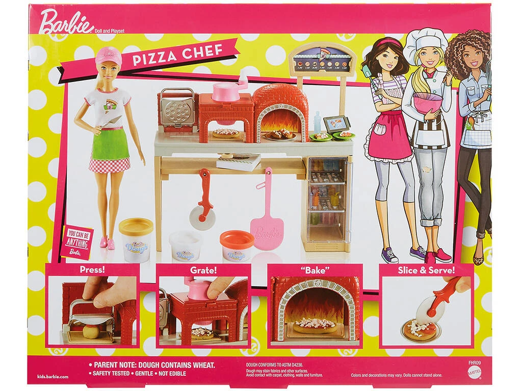 Barbie Pizza Chef Mattel FHR09 4 Barbie Pizza Chef Mattel FHR09 - Imagen 2