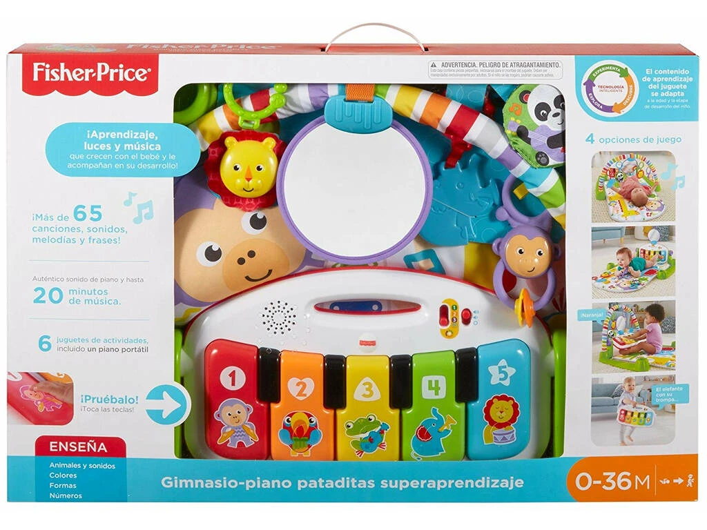 Fisher Price Gimnasio Piano Pataditas Mattel FWT12 3 Fisher Price Gimnasio Piano Pataditas Mattel FWT12