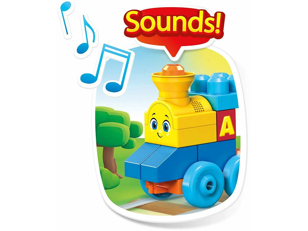Tren Musical Mega Bloks ABC Mattel FWK22 6 Tren Musical Mega Bloks ABC Mattel FWK22 - Imagen 4