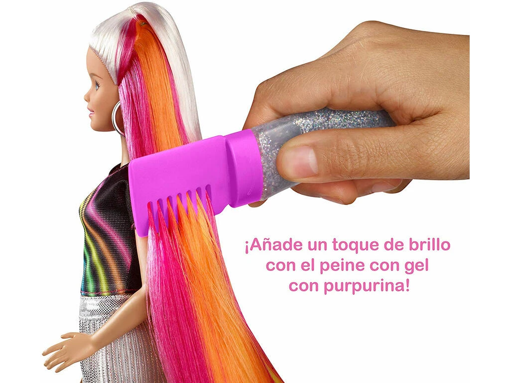 Barbie Pelo Arcoíris Mattel FXN96 6 Barbie Pelo Arcoíris Mattel FXN96 - Imagen 4