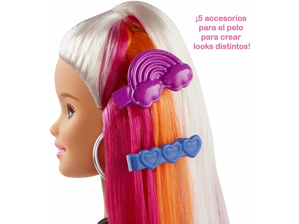 Barbie Pelo Arcoíris Mattel FXN96 7 Barbie Pelo Arcoíris Mattel FXN96 - Imagen 5