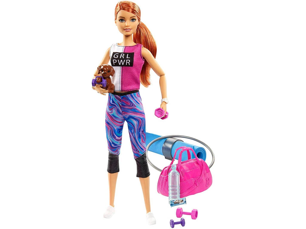 Barbie Bienestar Gimnasio Con Perrito Y Accesorios Mattel GJG57 3 Barbie Bienestar Gimnasio Con Perrito Y Accesorios Mattel GJG57