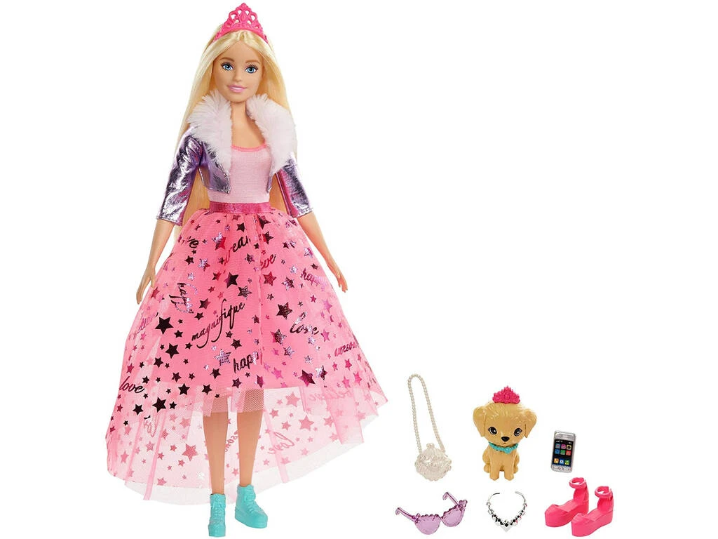 Barbie Princesa Deluxe Rosa Mattel GML76 4 Barbie Princesa Deluxe Rosa Mattel GML76 - Imagen 2
