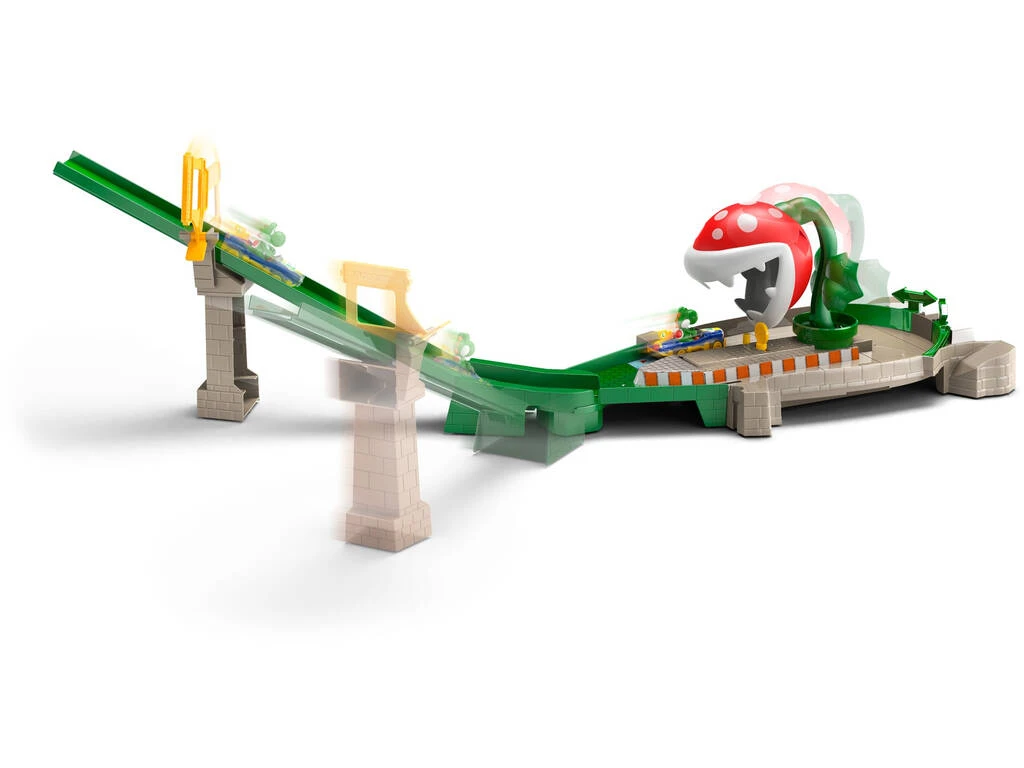 Hot Wheels Pista Piraña De Mario Kart Mattel GFY47 4 Hot Wheels Pista Piraña De Mario Kart Mattel GFY47 - Imagen 2