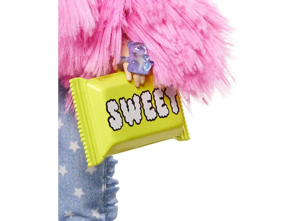 Barbie Fashionista Extra Vestido Rosa Con Mascota Y Complementos Mattel GRN28 6 Barbie Fashionista Extra Vestido Rosa Con Mascota Y Complementos Mattel GRN28 - Imagen 4