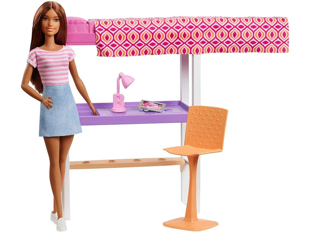 Barbie Mobiliario Dormitorio Mattel FXG52 3 Barbie Mobiliario Dormitorio Mattel FXG52