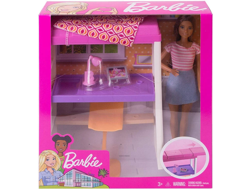 Barbie Mobiliario Dormitorio Mattel FXG52 4 Barbie Mobiliario Dormitorio Mattel FXG52 - Imagen 2