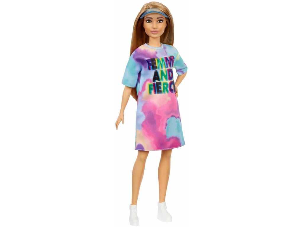 Barbie Fashionista Vestido Teñido Mattel GRB51 3 Barbie Fashionista Vestido Teñido Mattel GRB51