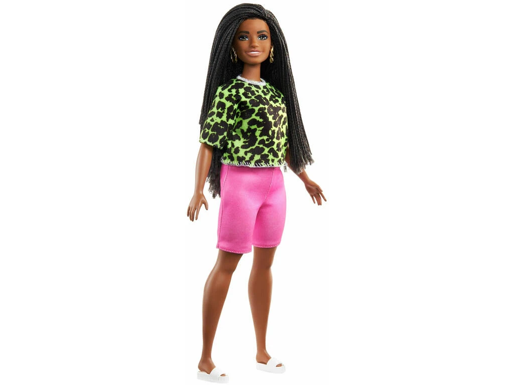 Barbie Fashionista Camiseta Neón Leopardo Mattel GYB00 2 Barbie Fashionista Camiseta Neón Leopardo Mattel GYB00
