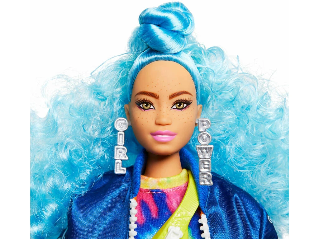 Barbie Extra Pelo Azul Rizado Mattel GRN30 5 Barbie Extra Pelo Azul Rizado Mattel GRN30 - Imagen 3