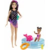 Barbie Skipper Con Piscina Y Niña Mattel GRP39 -Mattel Tienda De Ventas 1999957357g00