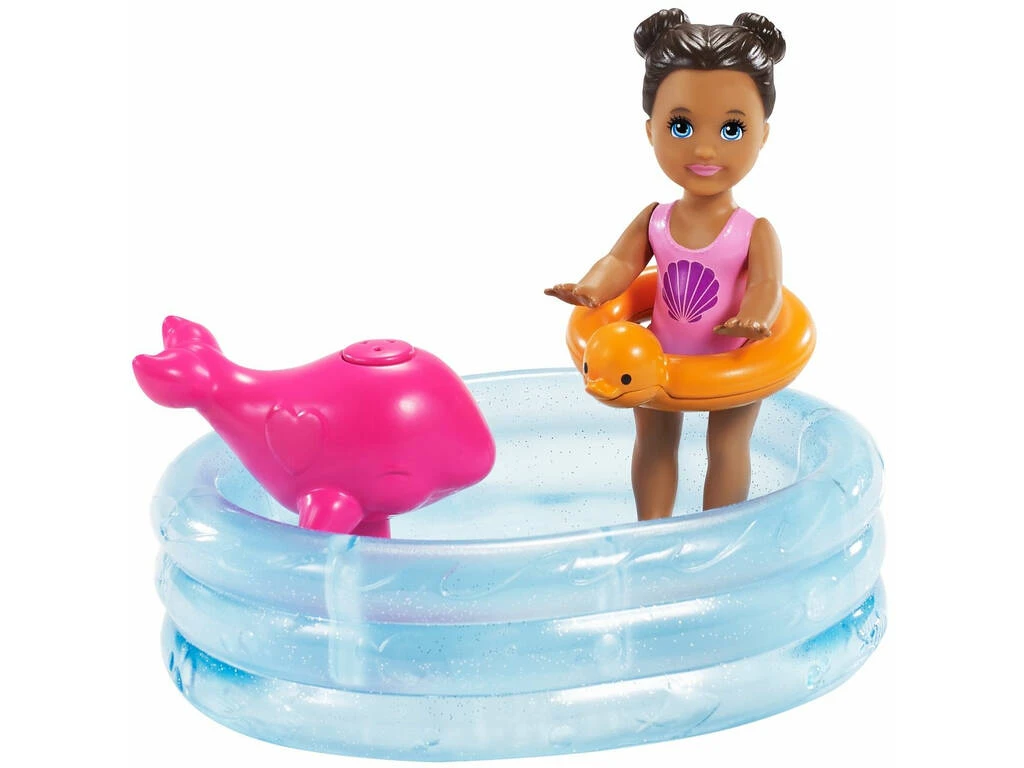 Barbie Skipper Con Piscina Y Niña Mattel GRP39 5 Barbie Skipper Con Piscina Y Niña Mattel GRP39 - Imagen 3