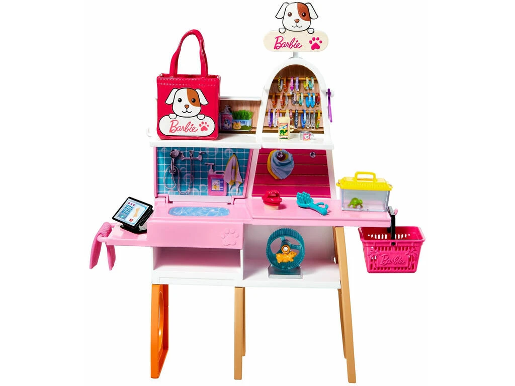 Barbie Con Tienda De Mascotas Mattel GRG90 6 Barbie Con Tienda De Mascotas Mattel GRG90 - Imagen 4
