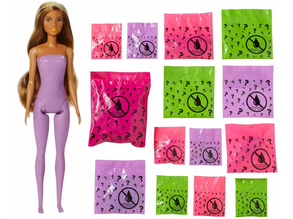 Barbie Muñeca Color Reveal Sirena Mattel GXV93 5 Barbie Muñeca Color Reveal Sirena Mattel GXV93 - Imagen 3