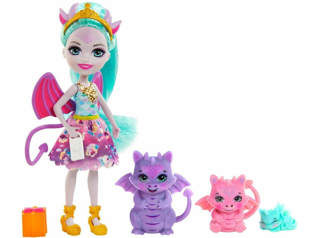 Enchantimals Familia Dragones Mattel GYJ09 4 Enchantimals Familia Dragones Mattel GYJ09 - Imagen 2