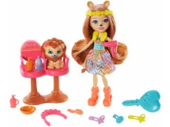 Enchantimals Lacey Lion Y Salón De Belleza Mattel GTM29 -Mattel Tienda De Ventas 1999957383g02