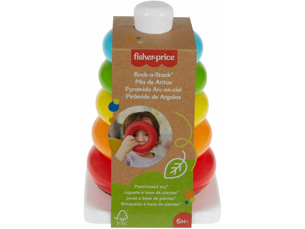 Fisher Price Pirámide Balanceante Eco Mattel GRF09 4 Fisher Price Pirámide Balanceante Eco Mattel GRF09 - Imagen 2