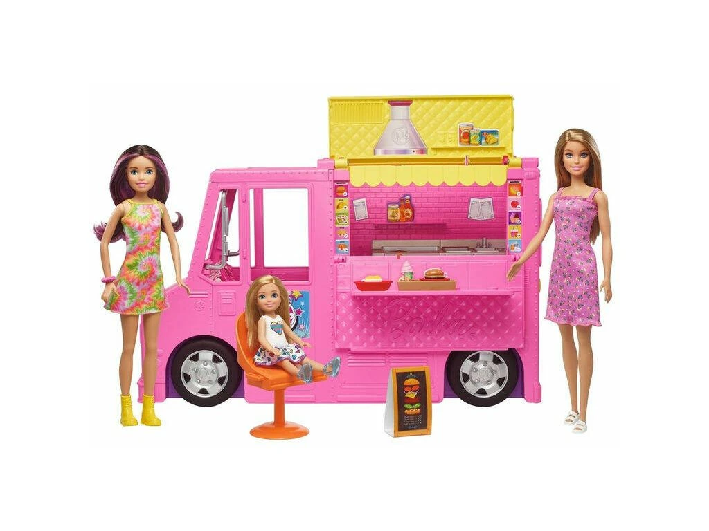 Barbie Y Hermanas Vehículo Restaurante Con Accesorios Mattel GWJ58 3 Barbie Y Hermanas Vehículo Restaurante Con Accesorios Mattel GWJ58