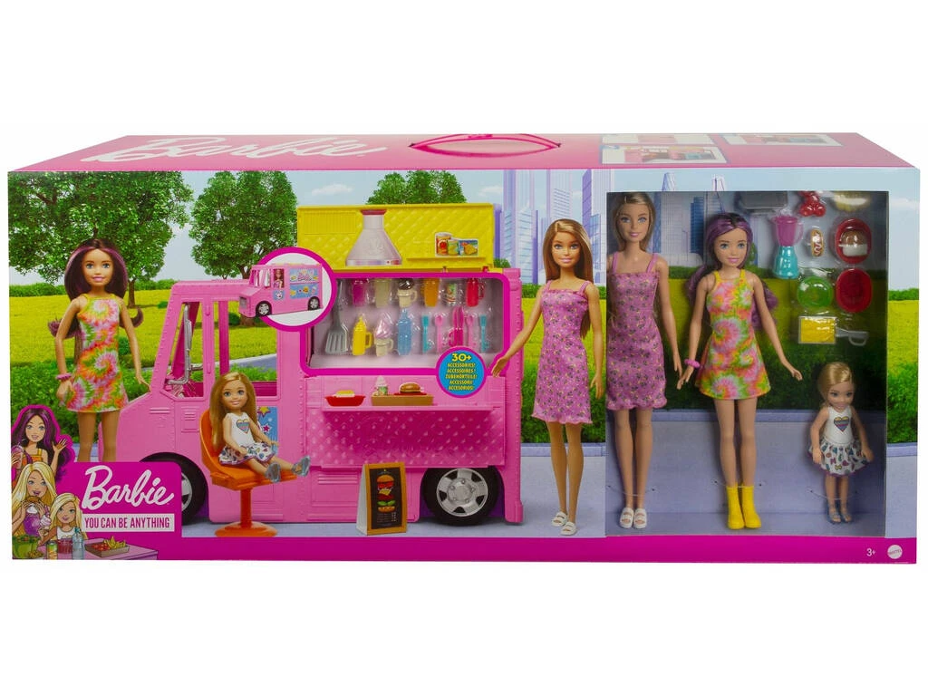 Barbie Y Hermanas Vehículo Restaurante Con Accesorios Mattel GWJ58 4 Barbie Y Hermanas Vehículo Restaurante Con Accesorios Mattel GWJ58 - Imagen 2