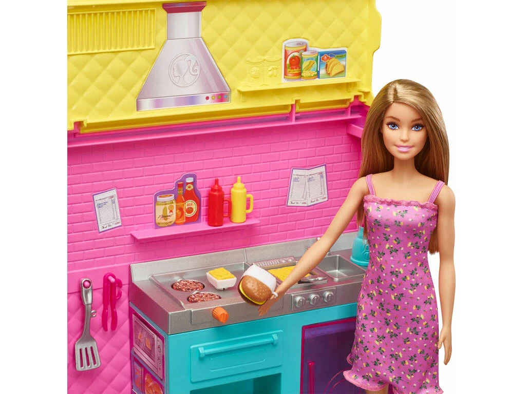 Barbie Y Hermanas Vehículo Restaurante Con Accesorios Mattel GWJ58 6 Barbie Y Hermanas Vehículo Restaurante Con Accesorios Mattel GWJ58 - Imagen 4