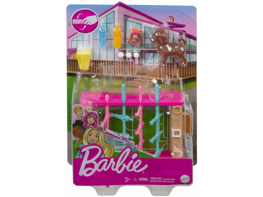 Barbie Mobiliario Exterior Futbolín Mattel GRG77 4 Barbie Mobiliario Exterior Futbolín Mattel GRG77 - Imagen 2