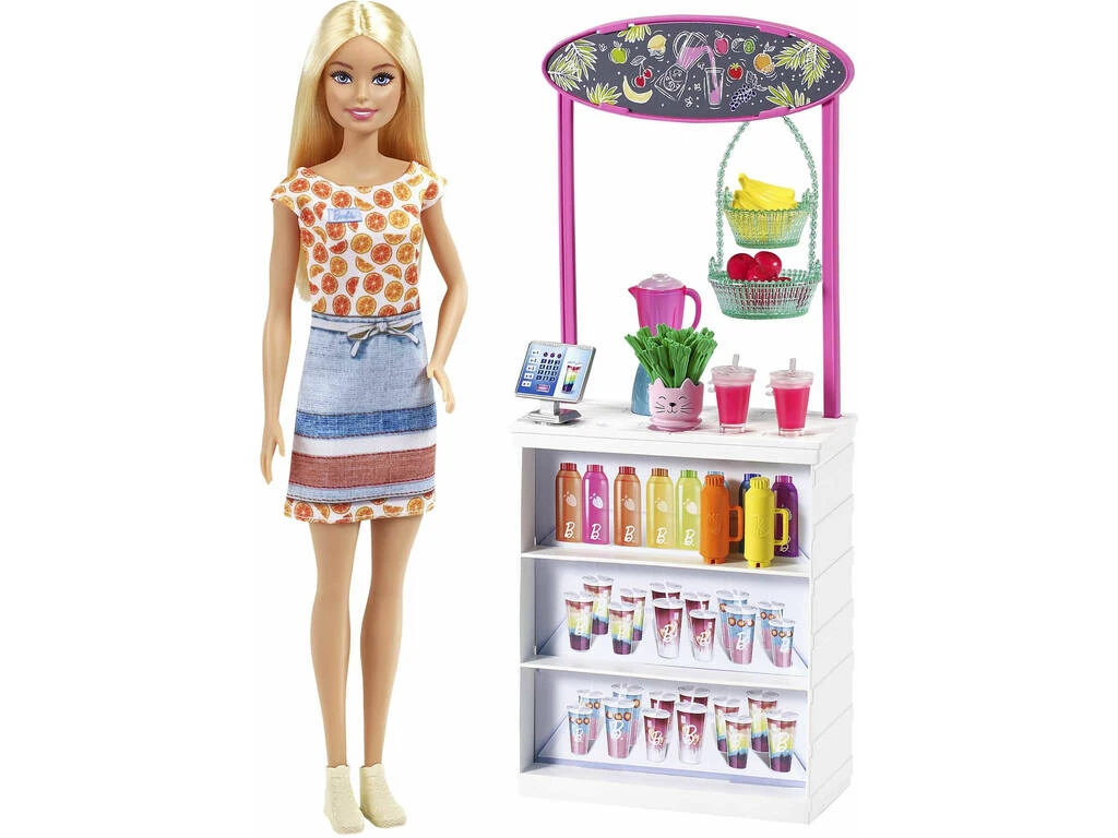 Barbie Puesto De Smoothies Mattel GRN75 3 Barbie Puesto De Smoothies Mattel GRN75
