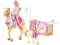 Barbie Con Caballo Y Poni Mattel GXV77