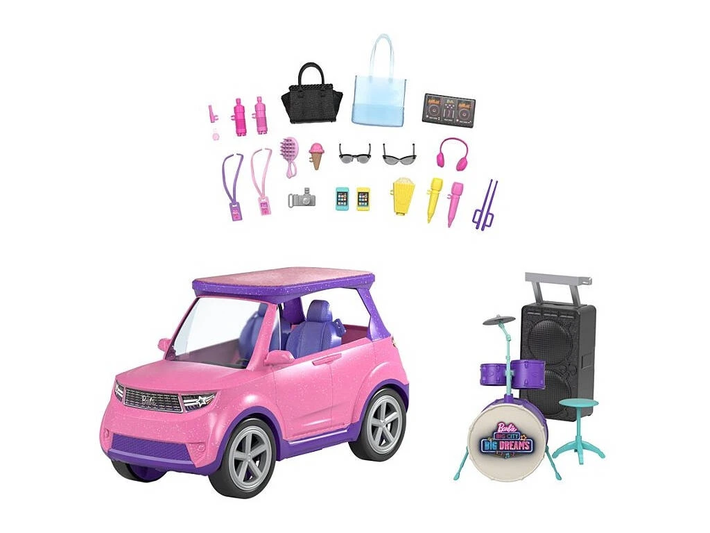 Barbie Big City Big Dreams Coche Musical Mattel GYJ25 4 Barbie Big City Big Dreams Coche Musical Mattel GYJ25 - Imagen 2