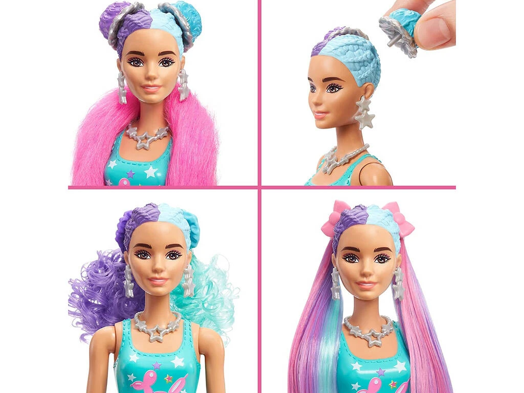 Barbie Muñeca Color Reveal Peinados Globos Mattel HBG41 6 Barbie Muñeca Color Reveal Peinados Globos Mattel HBG41 - Imagen 4