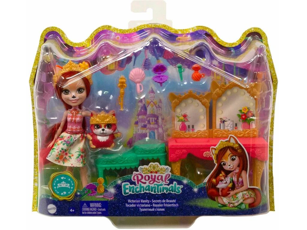 Royal Enchantimals Fabrina Fox Con Tocador Victoriano Mattel GYJ05 4 Royal Enchantimals Fabrina Fox Con Tocador Victoriano Mattel GYJ05 - Imagen 2