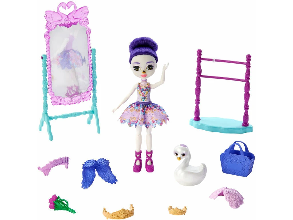 Royal Enchantimals Sarely Swan Con Estudio De Ballet Mattel GYJ06 7 Royal Enchantimals Sarely Swan Con Estudio De Ballet Mattel GYJ06 - Imagen 5