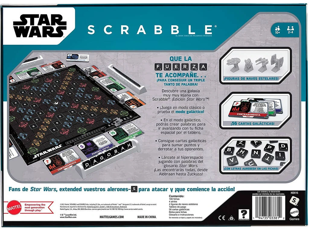Scrabble Star Wars Mattel HDX15 8 Scrabble Star Wars Mattel HDX15 - Imagen 6