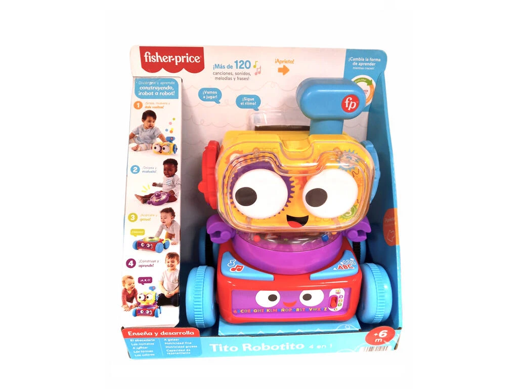 Fisher Price Robot Aprendizaje 4 En 1 Mattel HCK45 7 Fisher Price Robot Aprendizaje 4 En 1 Mattel HCK45 - Imagen 5