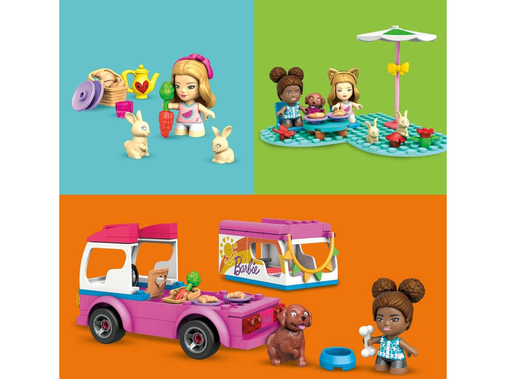 Barbie Mega Construx Camper De Aventuras Mattel GWR35 6 Barbie Mega Construx Camper De Aventuras Mattel GWR35 - Imagen 4