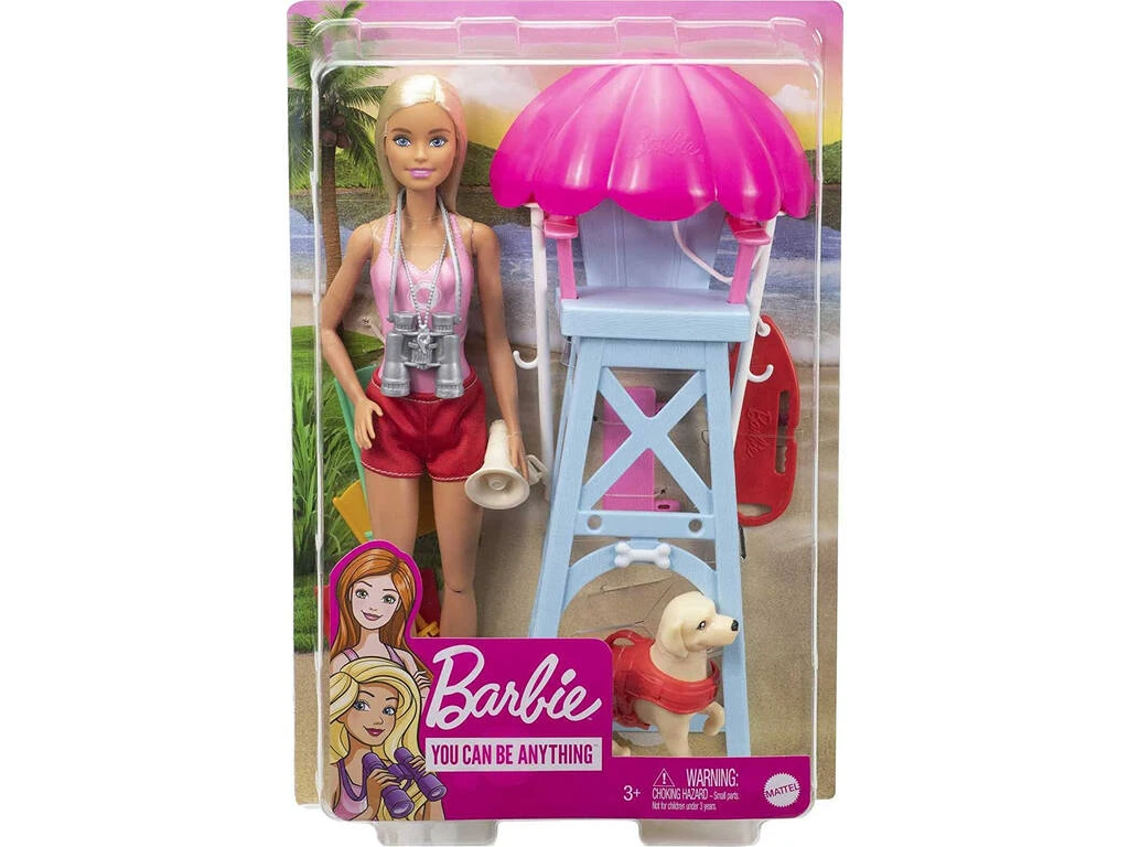 Barbie Socorrista Con Perro Y Silla Mattel GTX69 4 Barbie Socorrista Con Perro Y Silla Mattel GTX69 - Imagen 2