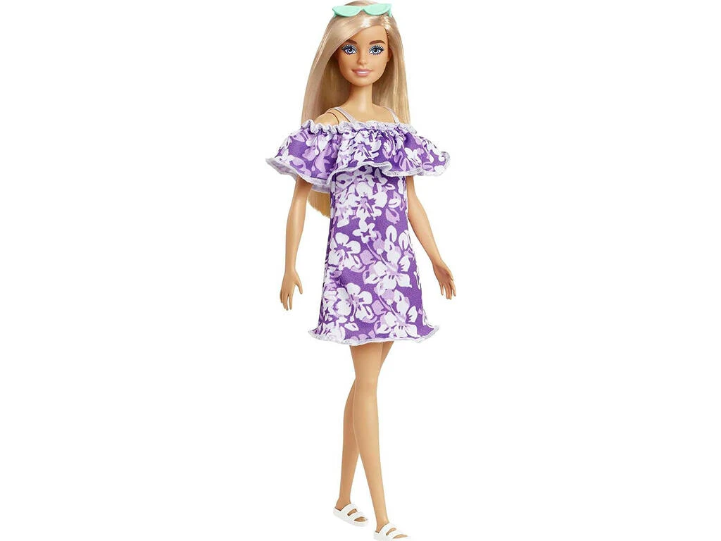 Barbie Loves The Ocean Vestido Floreado Violeta Mattel GRB36 3 Barbie Loves The Ocean Vestido Floreado Violeta Mattel GRB36