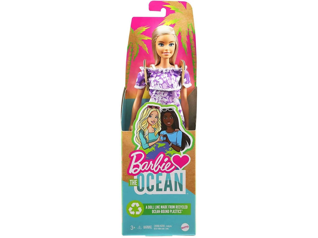 Barbie Loves The Ocean Vestido Floreado Violeta Mattel GRB36 4 Barbie Loves The Ocean Vestido Floreado Violeta Mattel GRB36 - Imagen 2