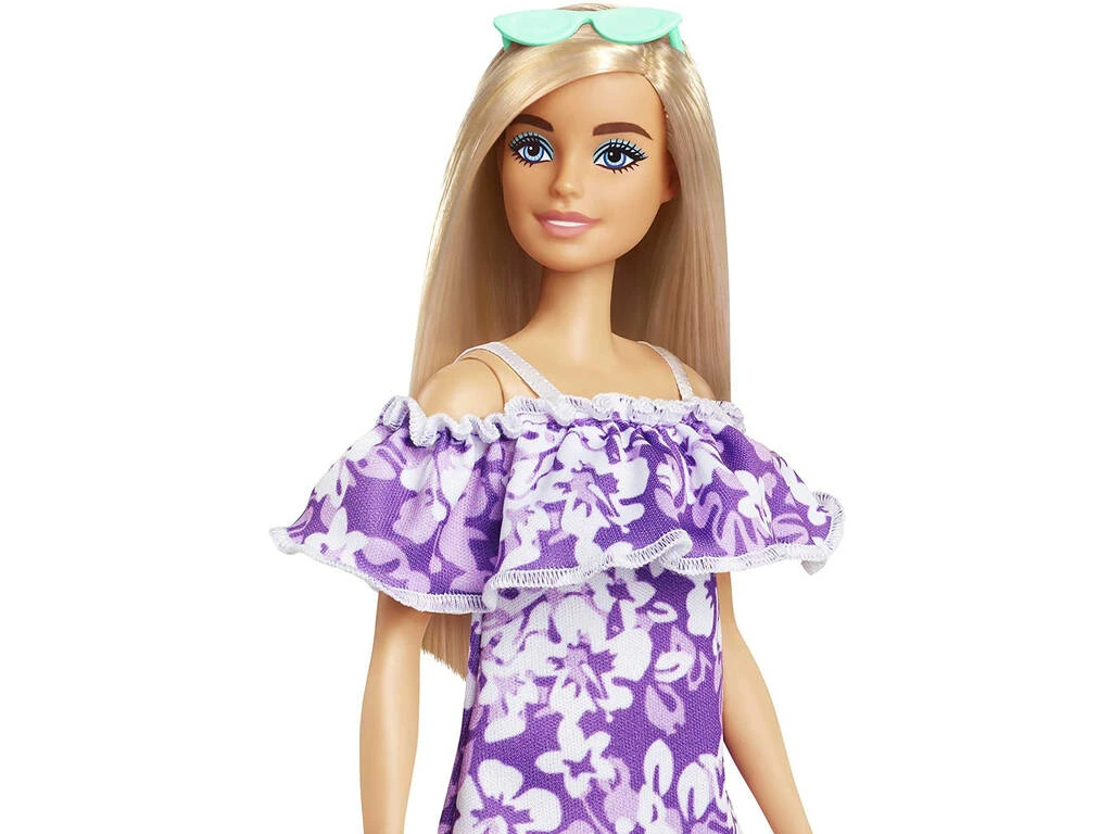 Barbie Loves The Ocean Vestido Floreado Violeta Mattel GRB36 6 Barbie Loves The Ocean Vestido Floreado Violeta Mattel GRB36 - Imagen 4