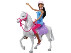 Barbie Morena Hora De Equitación Con Caballo Mattel HCJ53 -Mattel Tienda De Ventas 1999963099g02