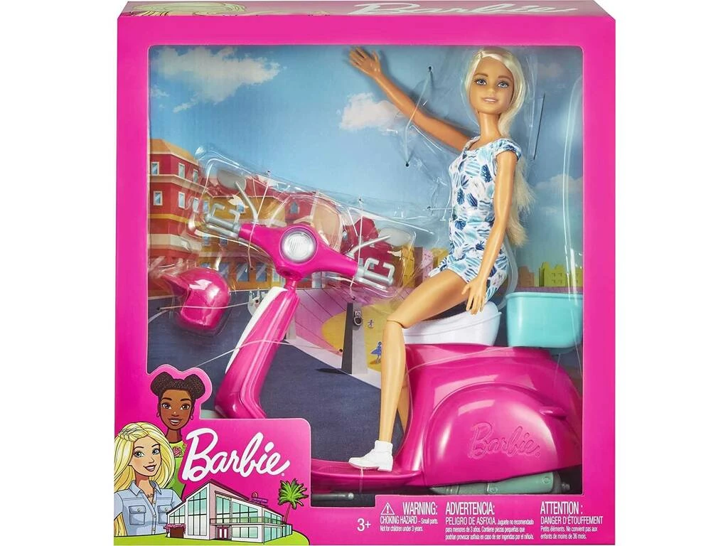 Barbie Y Su Scooter Mattel GBK85 4 Barbie Y Su Scooter Mattel GBK85 - Imagen 2