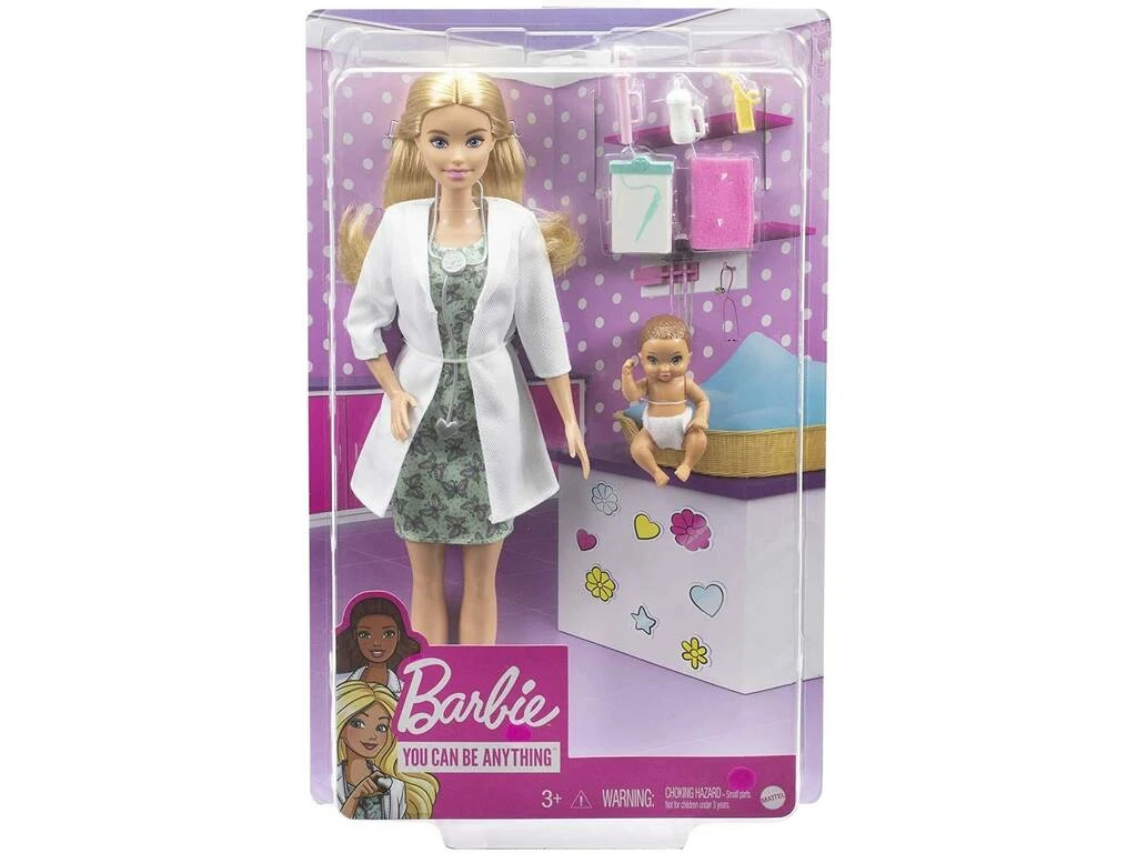 Barbie Doctora Con Bebé Mattel GVK03 4 Barbie Doctora Con Bebé Mattel GVK03 - Imagen 2
