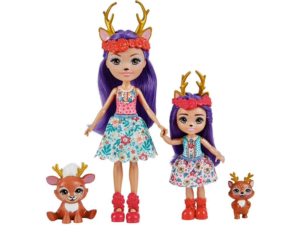 Enchantimals Hermanas Danessa Y Danetta Deer Mattel HCF80 3 Enchantimals Hermanas Danessa Y Danetta Deer Mattel HCF80