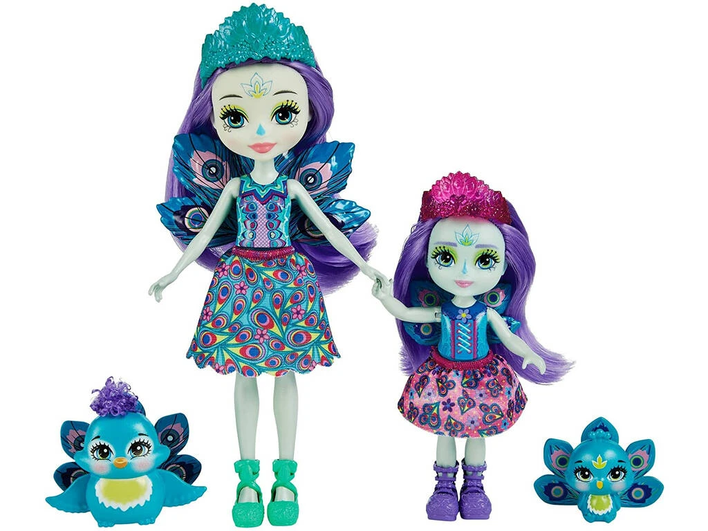 Enchantimals Hermanas Patter Y Piera Peacock Mattel HCF83 3 Enchantimals Hermanas Patter Y Piera Peacock Mattel HCF83