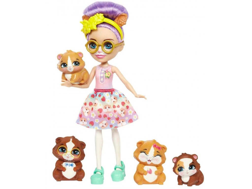 Enchantimals City Tails Glee Y Familia Guinea Pig Mattel HHB84 3 Enchantimals City Tails Glee Y Familia Guinea Pig Mattel HHB84