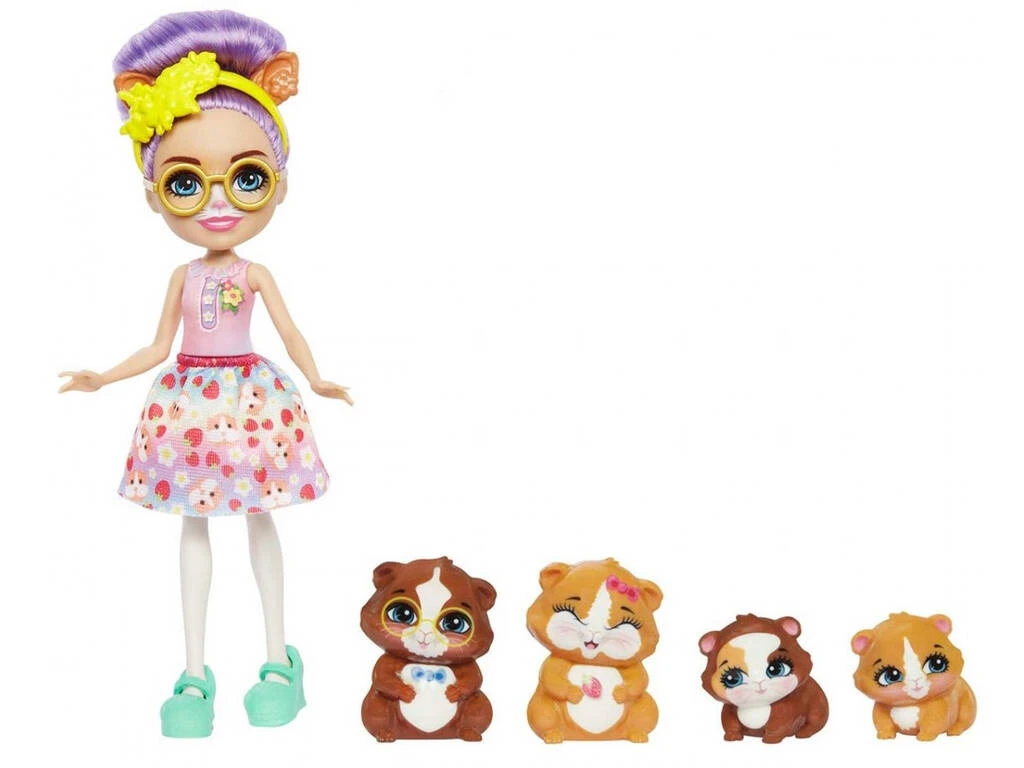 Enchantimals City Tails Glee Y Familia Guinea Pig Mattel HHB84 4 Enchantimals City Tails Glee Y Familia Guinea Pig Mattel HHB84 - Imagen 2