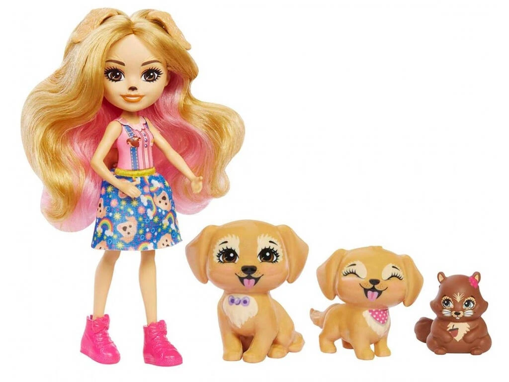 Enchantimals City Tails Gerika Y Familia De Golden Retriever Mattel HHB85 3 Enchantimals City Tails Gerika Y Familia De Golden Retriever Mattel HHB85