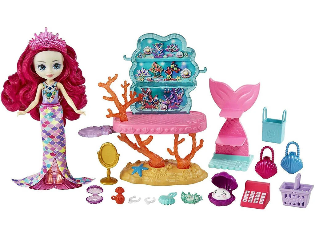 Enchantimals Milagra Mermaid En La Joyería Mattel HCF71 3 Enchantimals Milagra Mermaid En La Joyería Mattel HCF71