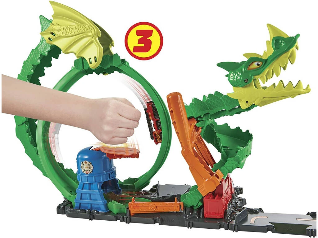 Hot Wheels City Dragón Furioso Mattel HDP03 6 Hot Wheels City Dragón Furioso Mattel HDP03 - Imagen 4