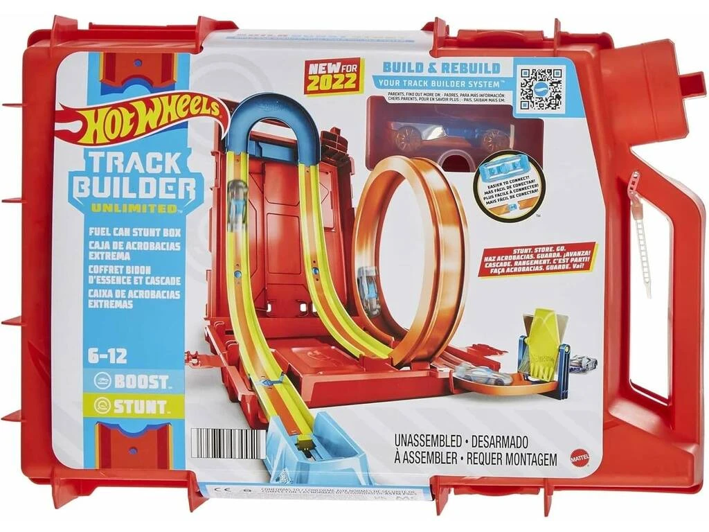 Hot Wheels Track Builder Caja De Acrobacias En Forma De Bidón Mattel HDX78 4 Hot Wheels Track Builder Caja De Acrobacias En Forma De Bidón Mattel HDX78 - Imagen 2