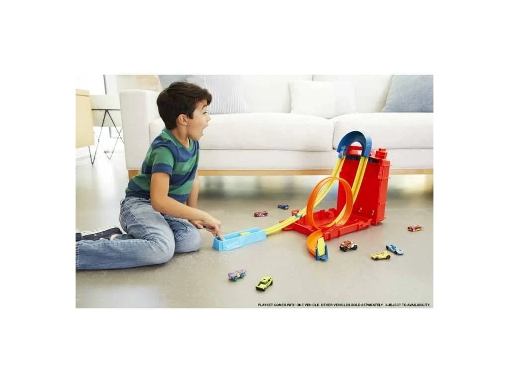 Hot Wheels Track Builder Caja De Acrobacias En Forma De Bidón Mattel HDX78 8 Hot Wheels Track Builder Caja De Acrobacias En Forma De Bidón Mattel HDX78 - Imagen 6